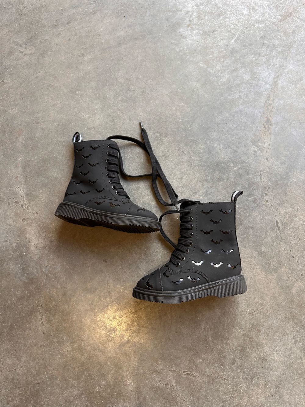 Spellbound Soles Bat Combat Boots